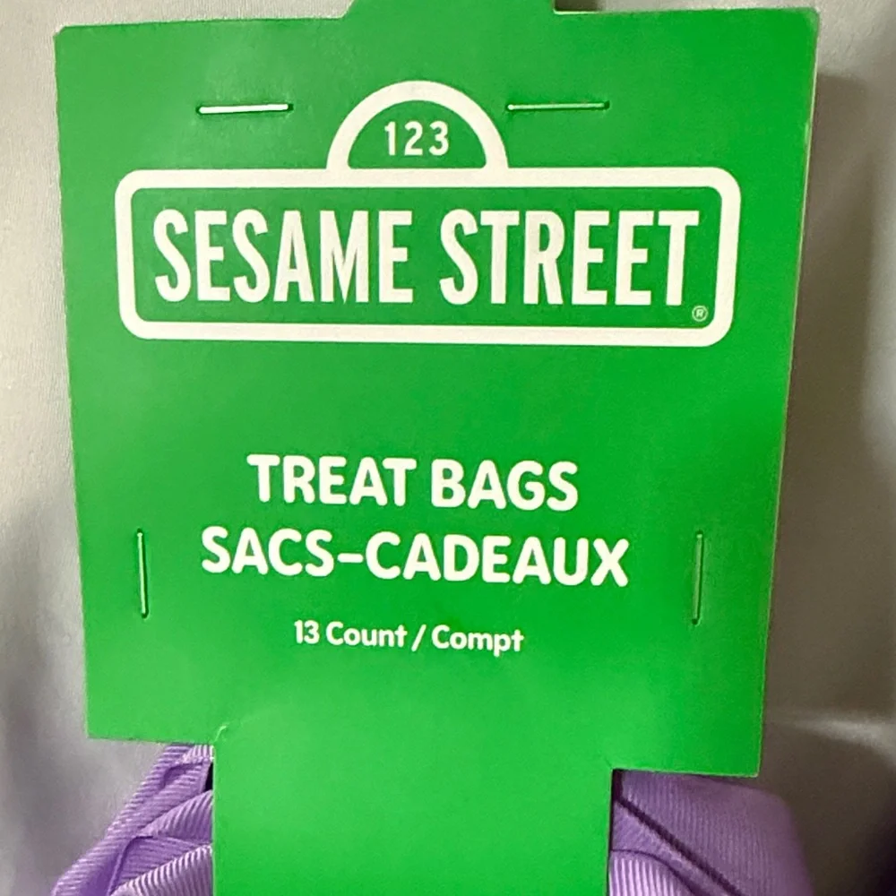 Bundle of 2 Sets of 13 Sesame Street Easter Treat Bags Lavender Party Favors